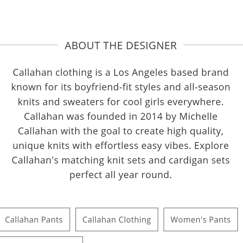 Callahan Trish Rib Knit Pant Rootbeer Size Large - Picture 5 of 6